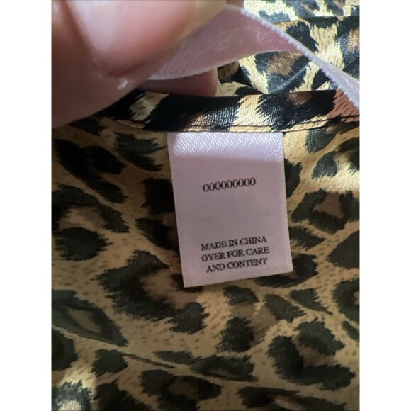 VICTORIA'S SECRET Leopard Print Satin Women's Maxi Dress M  Lingerie - Picture 14 of 16